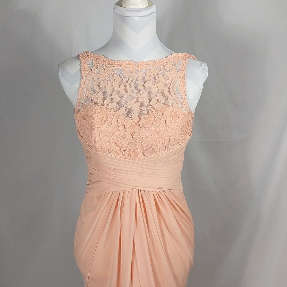 David's Bridal Lace Formal Dress